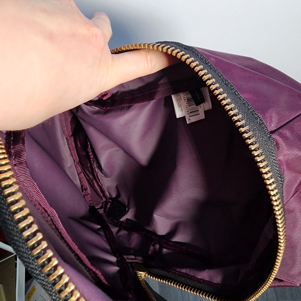 Marc Jacobs The Biker Nylon Medium Backpack in Maroon - Picture 5 of 11
